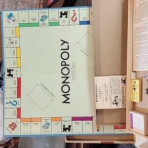 Vintage 1961 Parker Bros. Monopoly Game.